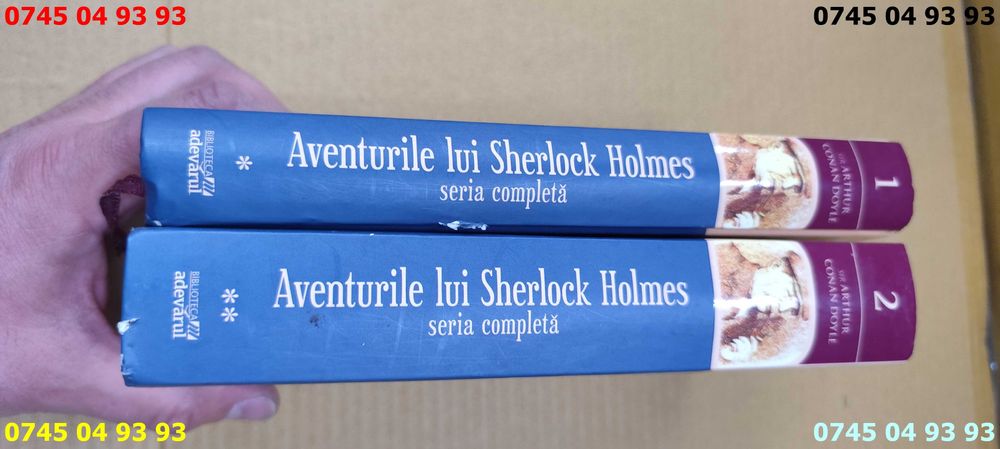 carte carti aventurile lui sherlock Holmes vol 1 si 2