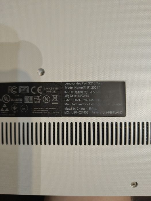 Lenovo IdeeaPad s210 touch, 4GB ram, 500 GB hdd, windows 11 pro