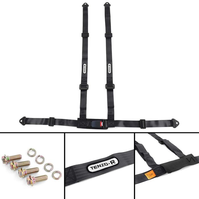 Centura de siguranta 4 puncte Negru Tenzo-R