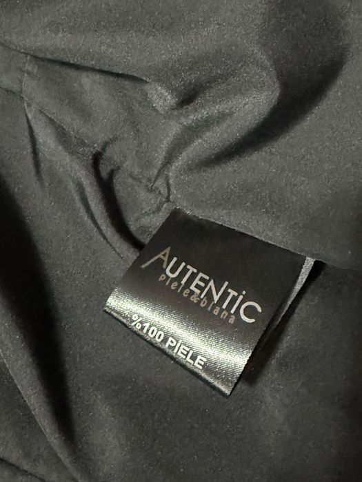 Geaca din piele naturala cu blana de vulpe