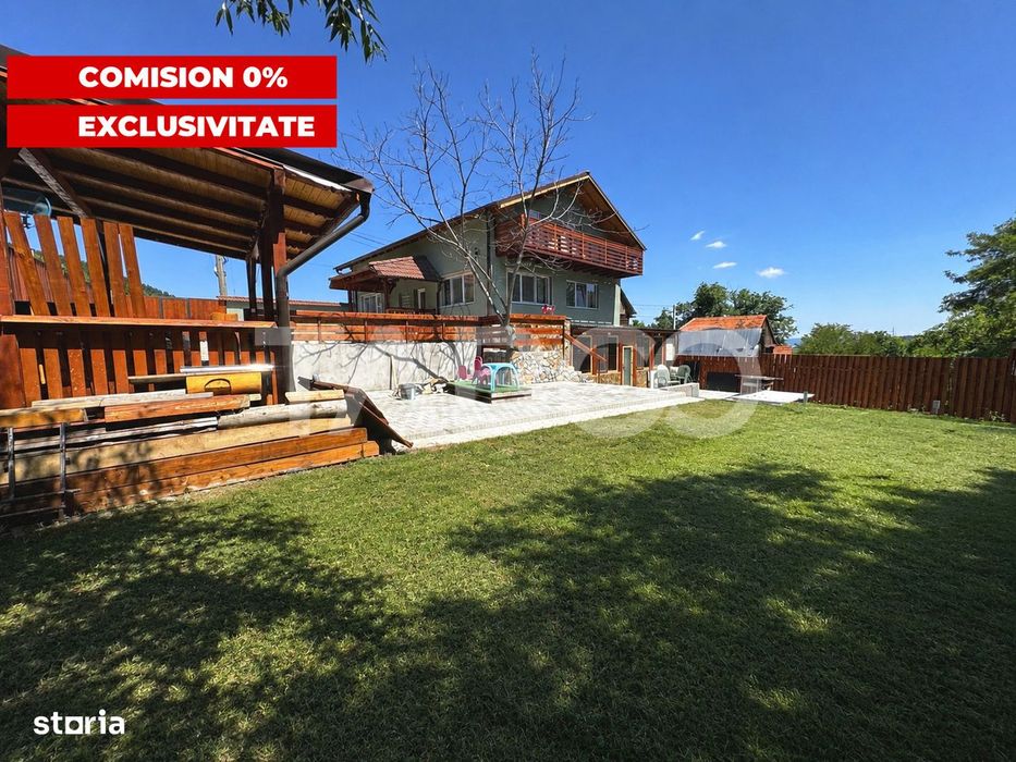 Casa de vis la munte 7 camere 5 bai ciubar teren 558 mp Rasinari Sibiu