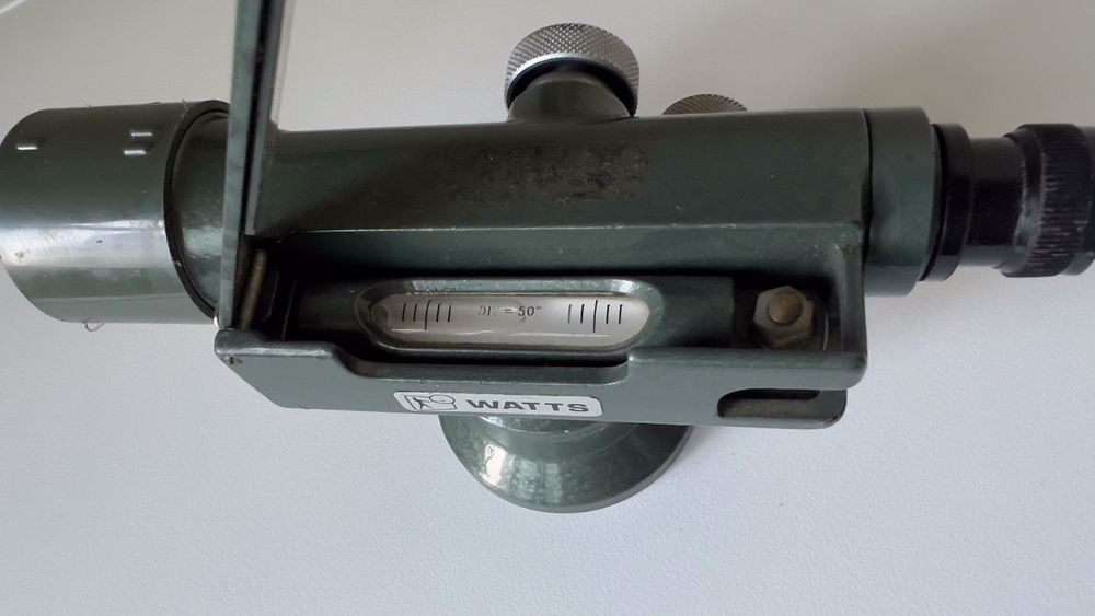 Nivela topografica vintage Watts Rank Pullin Controls teodolit