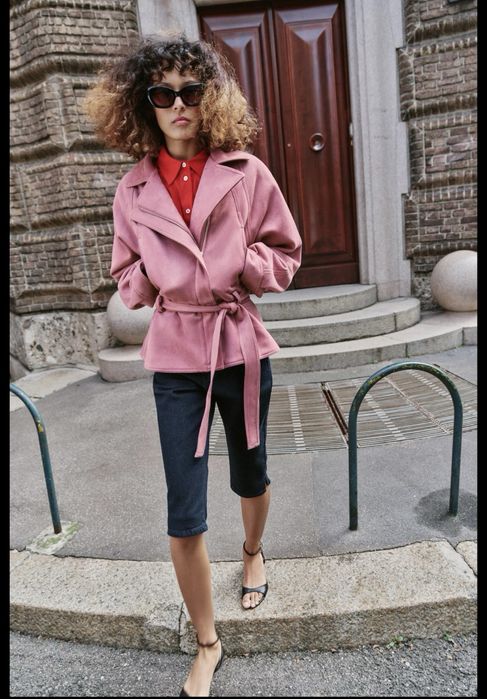 Куртка замшивая Zara