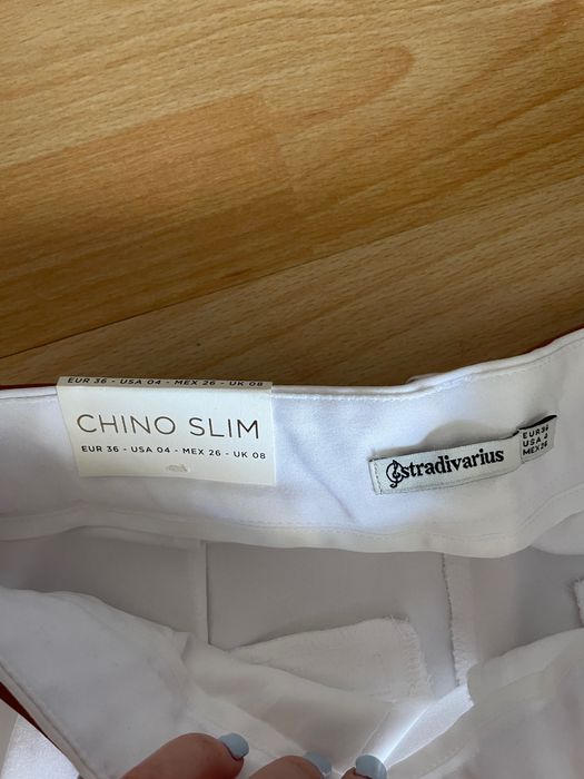 Pantaloni office albi