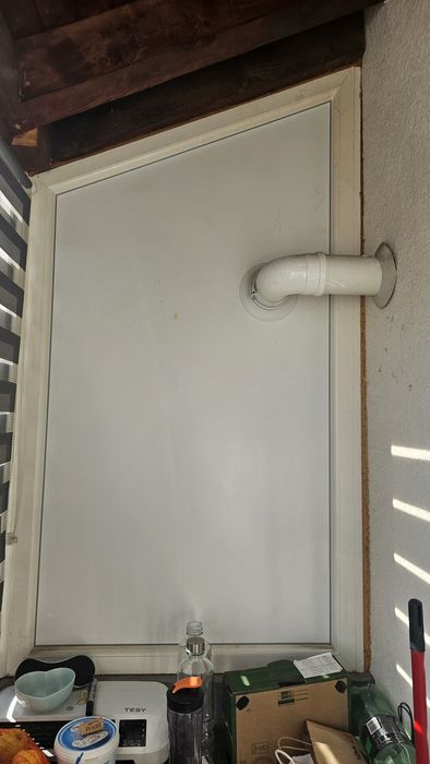 Geam termopan balcon 6m complet PVC (4m + laterale PVC)