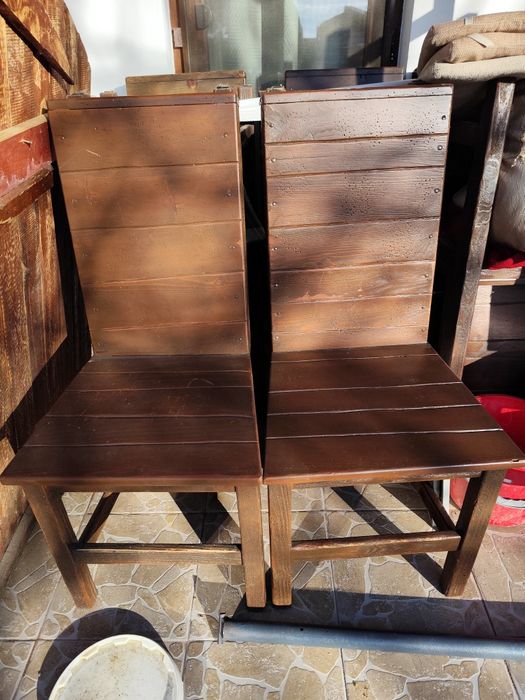 Scaune terasa lemn masiv