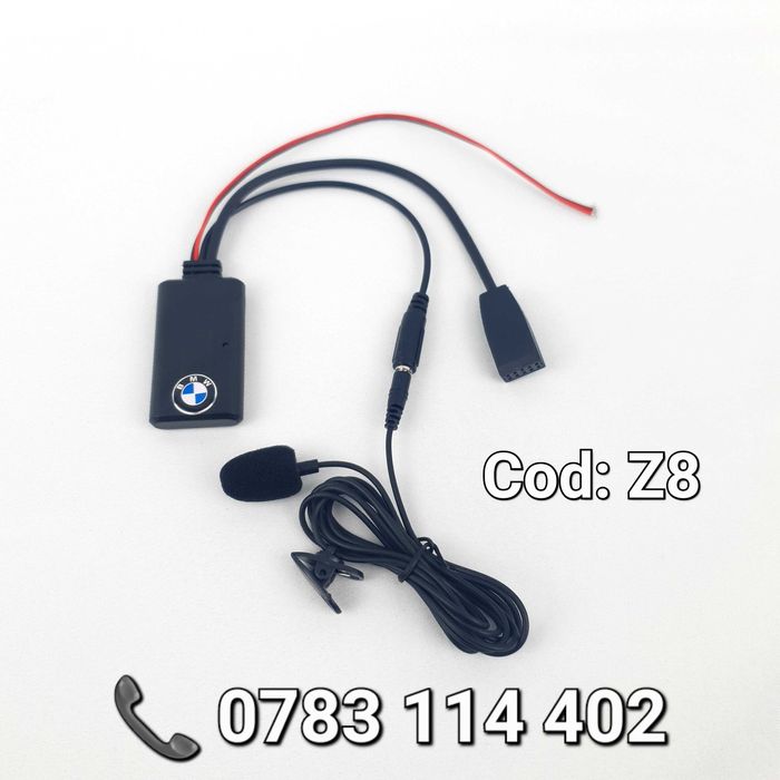 Adaptor Car Kit BMW E39 E46 E53-Modul Bluetooth AUX cu Microfon-NOU-Z8