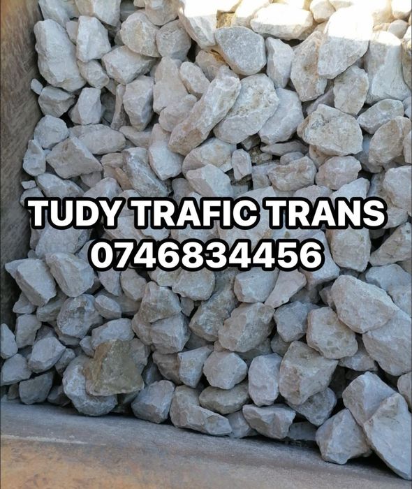 Piatra alba sparta de calcar pentru garduri, alei 30-90