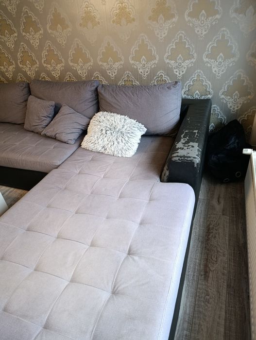 П образен диван с две ракли под лежанките и разпъващ механизъм