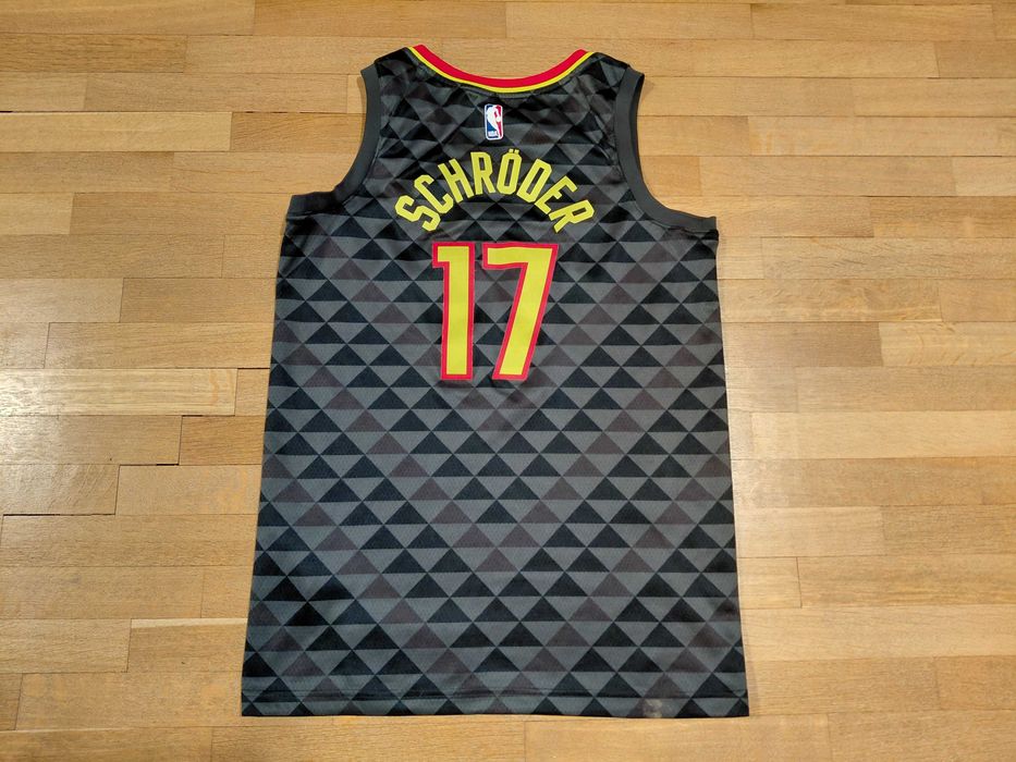 Atlanta Hawks 17 Dennis Schroder Nike Swingman размер S потник NBA баскетбол джърси