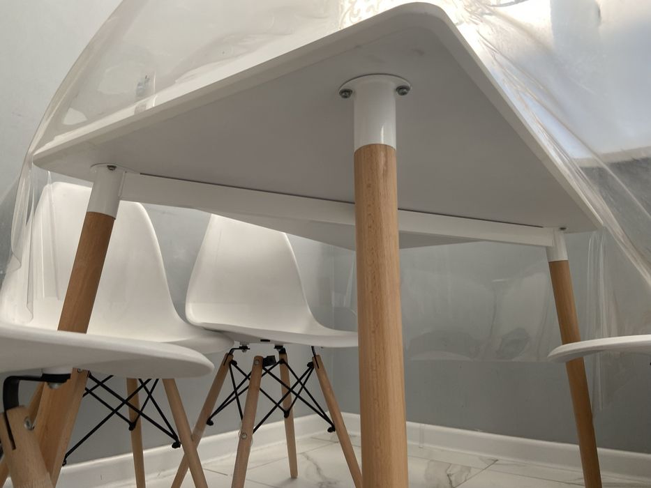 Обеденный стол и 6 стульев в скандинавском стиле (Eames)