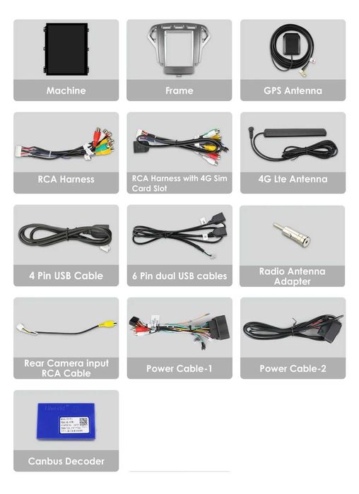 Мултимедия 9.7″ за FORD MONDEO 3 III MK4 Android 14 Carplay навигация