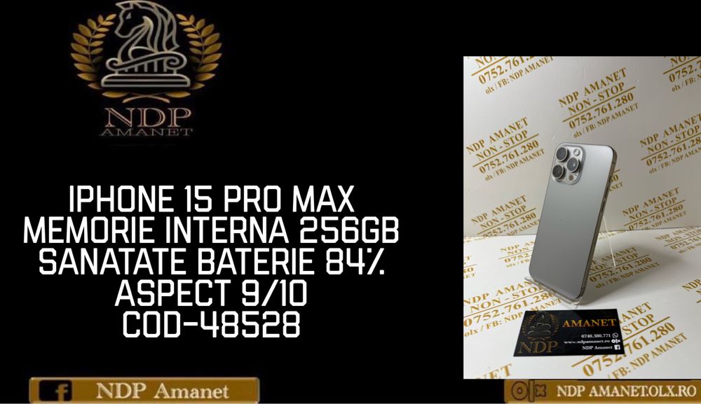 NDP Amanet Braila Iphone 15 Pro Max(48528)