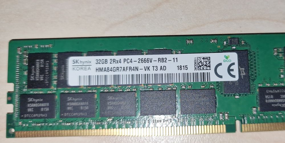 2 х 32GB DDR4 2666MHz ECC Registered RAM SK hynix