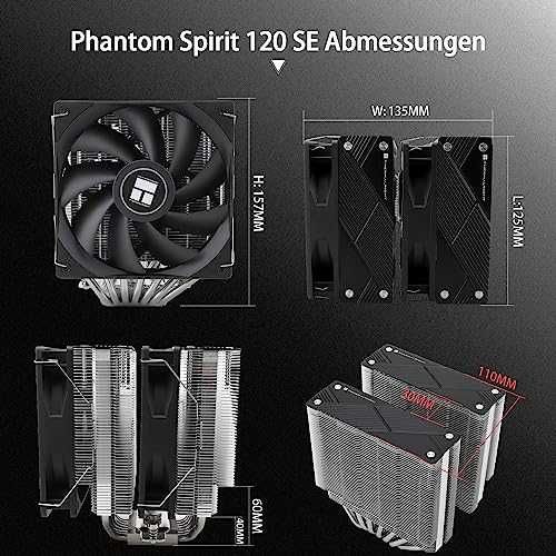 Thermalright Phantom Spirit 120 CPU охладител с 7 heatpipes