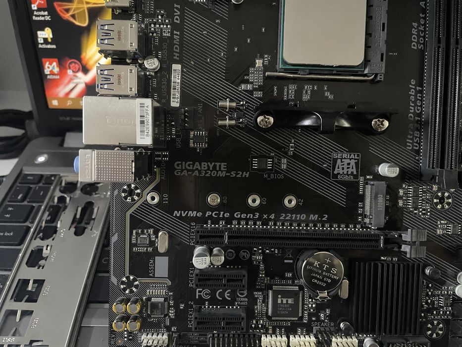 Комплект AM4, Gigabyte A320+Ryzen5-2400G