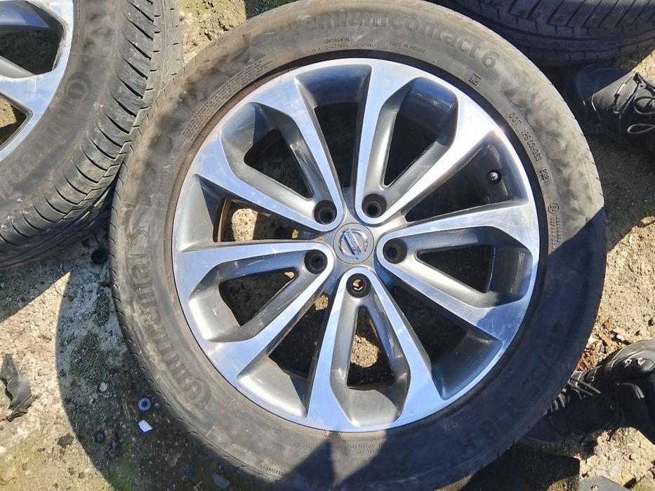 Ляти джанти 18ки с летни гуми 6мм Continental  Нисан Nissan 5#114.3