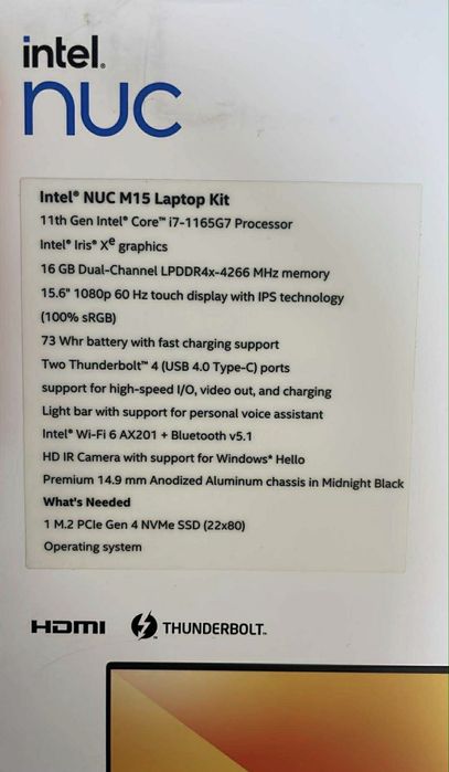 Intel® NUC M15 Laptop Kit