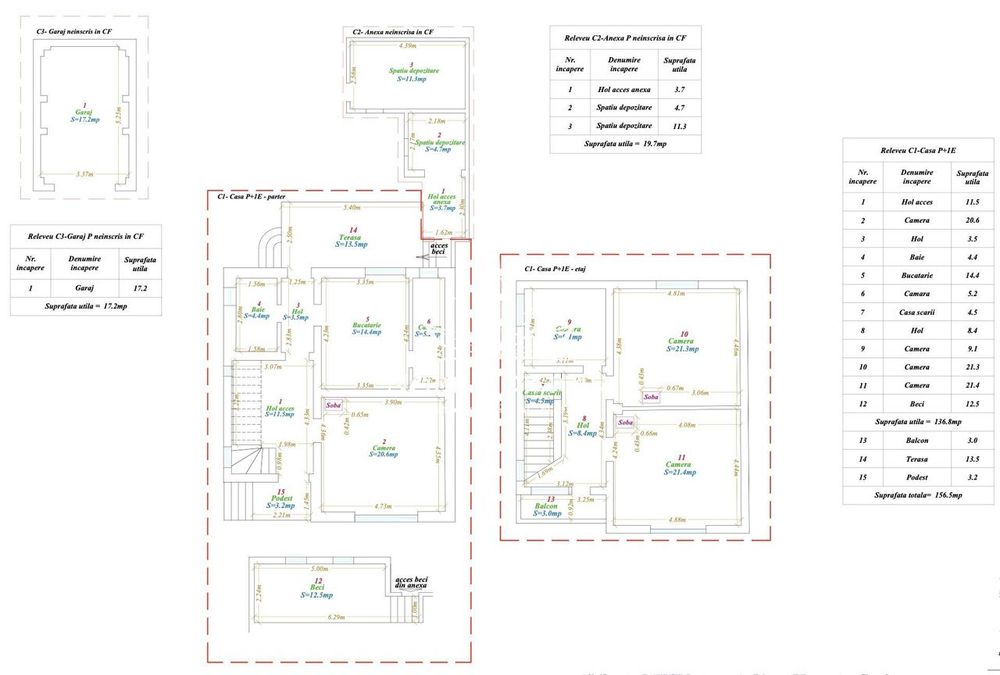 Casa spatioasa de 156mp cu 4 camere, teren de 237mp in Buzias - comisi
