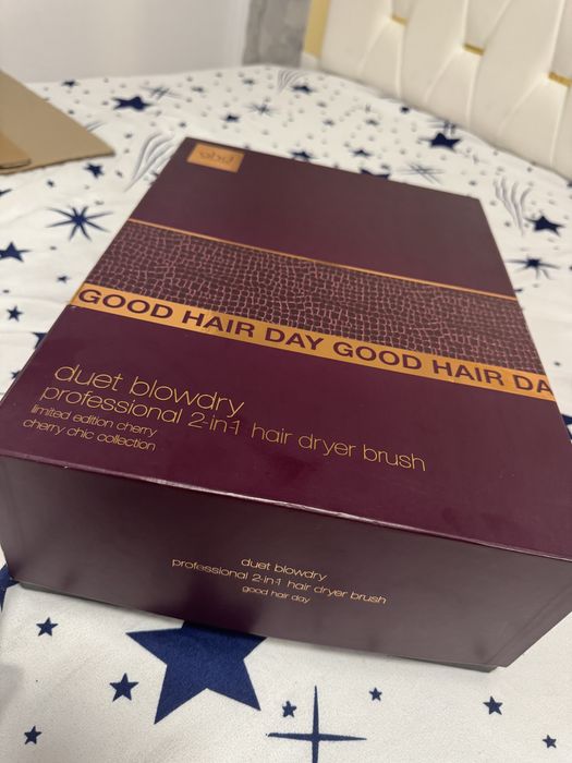 GHD duet blowdry hair brush cherry chic
