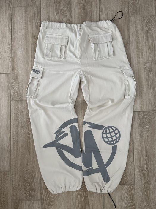 Pantaloni lungi Minus Two alb/bej