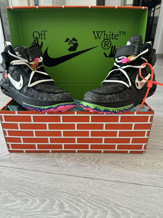 NIKE AIR Force Mid Off White Black marimea 38 aproape noi Arad