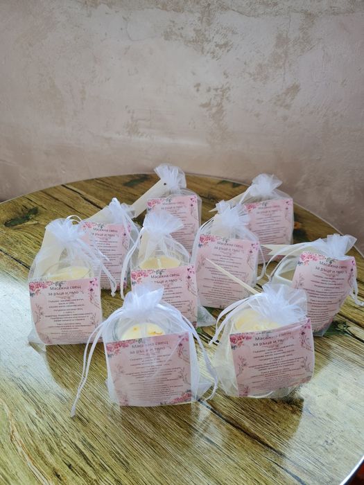 Натурална масажна свещ за ръце и тяло