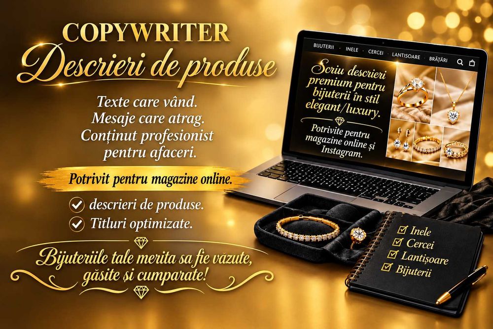 Copywriter bijuterii – descrieri care vând | OLX & Magazin Online