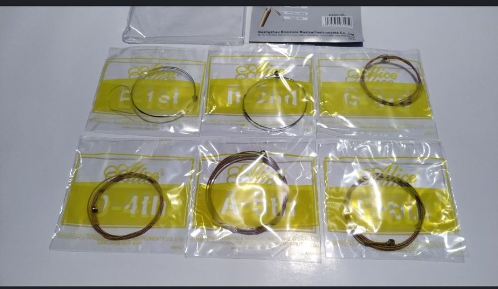 Струны гитарные.