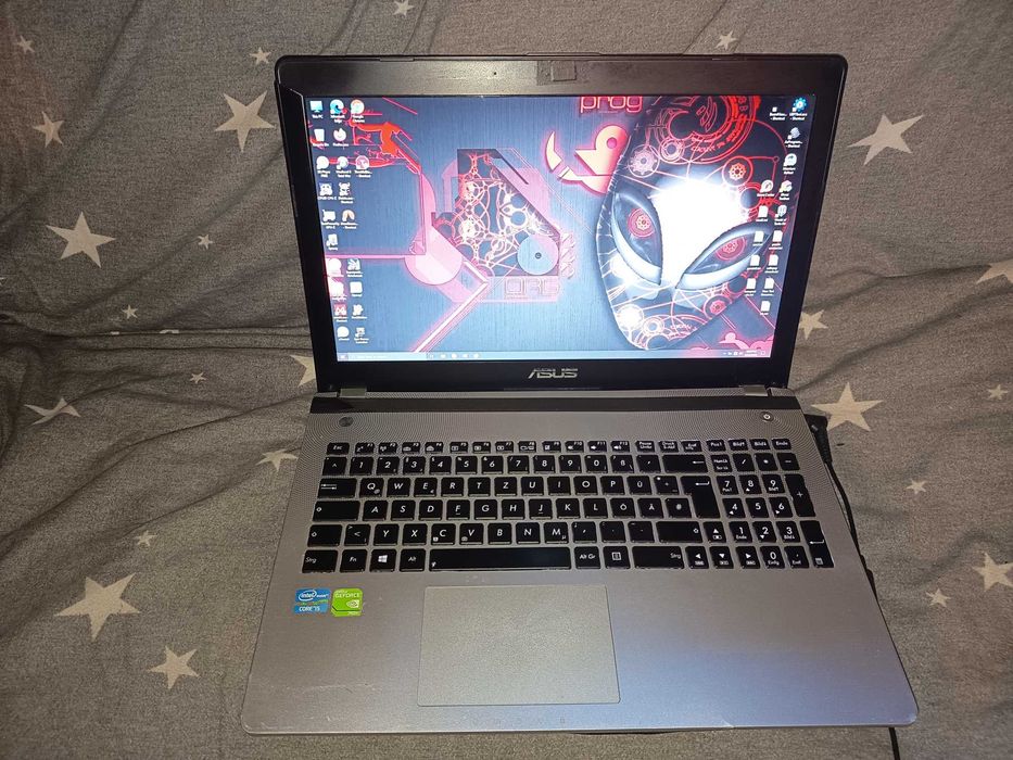 Placa baza laptop light gaming, Asus N56V + cpu core i5 3210m + 4gb ram + display full hd + tastatura iluminata