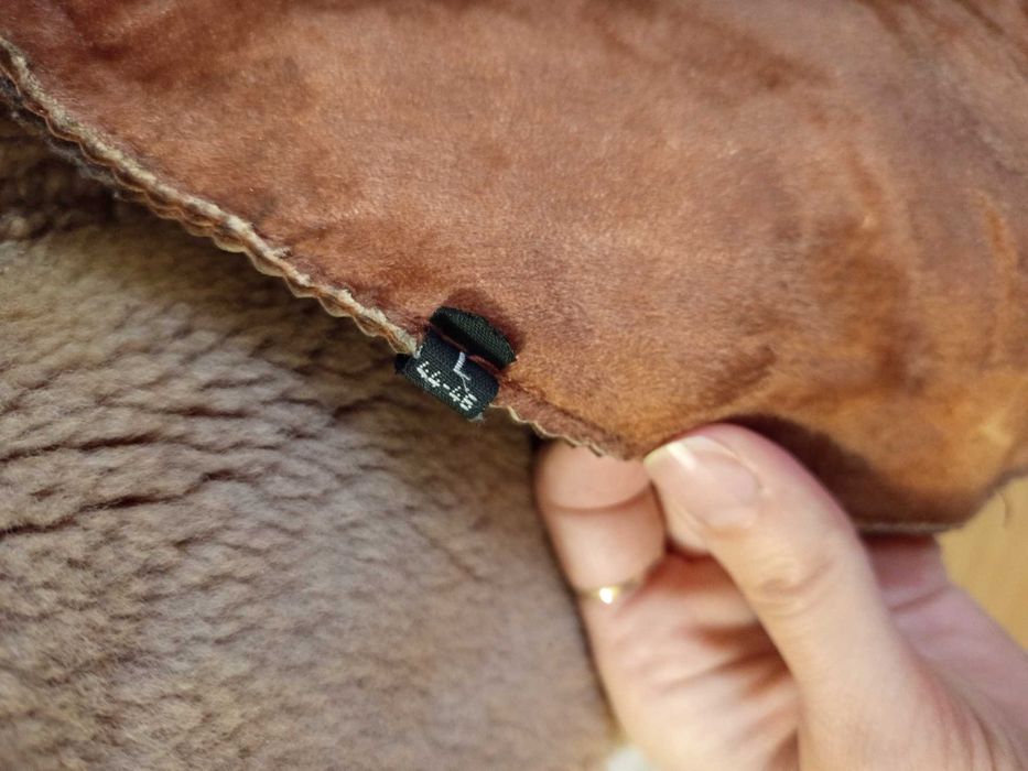 кожух от естествена кожа с косъм размер L