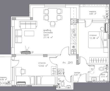 Продава се Тристаен апартамент в Пловдив, Остромила - 93 кв.м за 1560 €/кв.м - Снимка #10