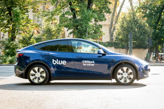 Partener Blue - Tesla Ridesharing - Colaborare Blue in Bucuresti -