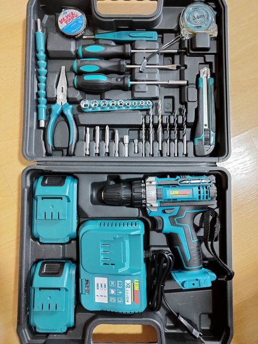 Set Bormasina/Filetanta cu 2 acumulatori