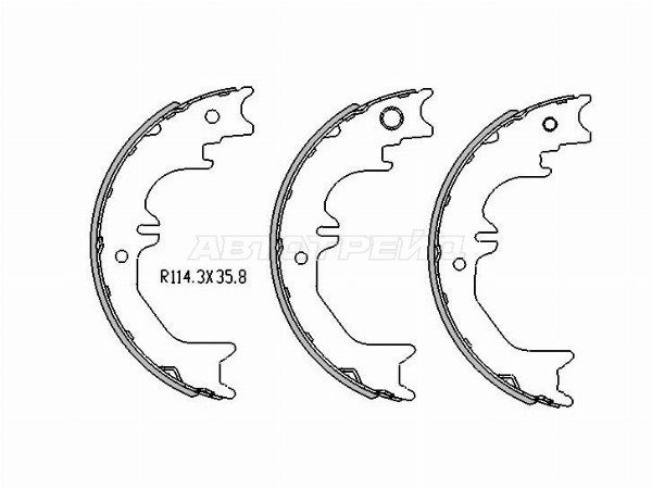 Колодки ручника Toyota Land cruiser
