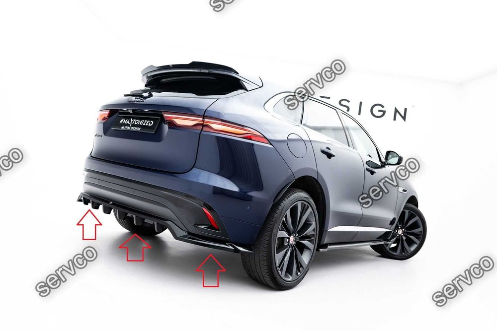 Prelungire splitter bara spate Jaguar F-Pace R-Sport Mk1 Facelift 2020-2025 v2 - Maxton Design