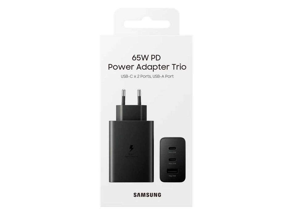Адаптер питания Samsung 65W PD Power Adapter Trio (EP-T6530NBEGRU)