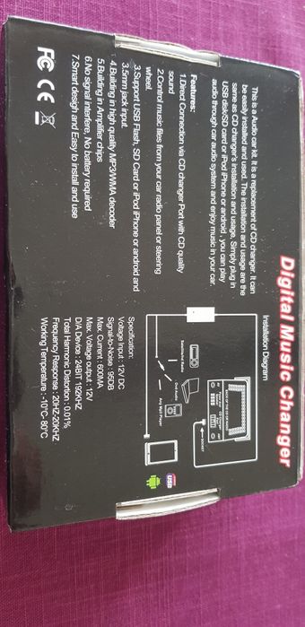 Interfată audio cu usb și aux mp3, inolcuieste magazia de cd-uri