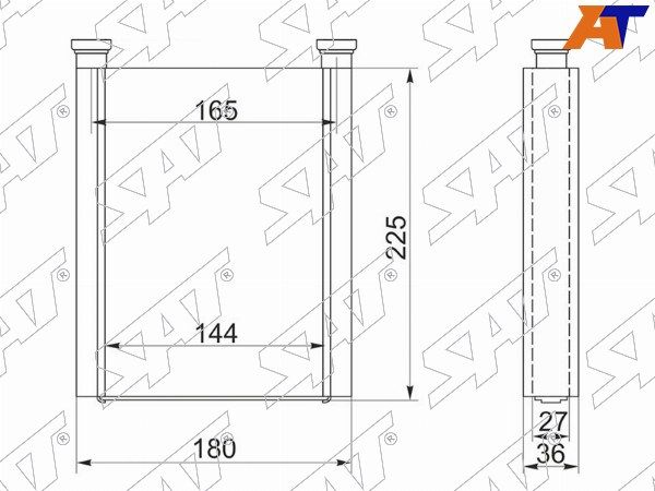 Радиатор печки Toyota Lite ace