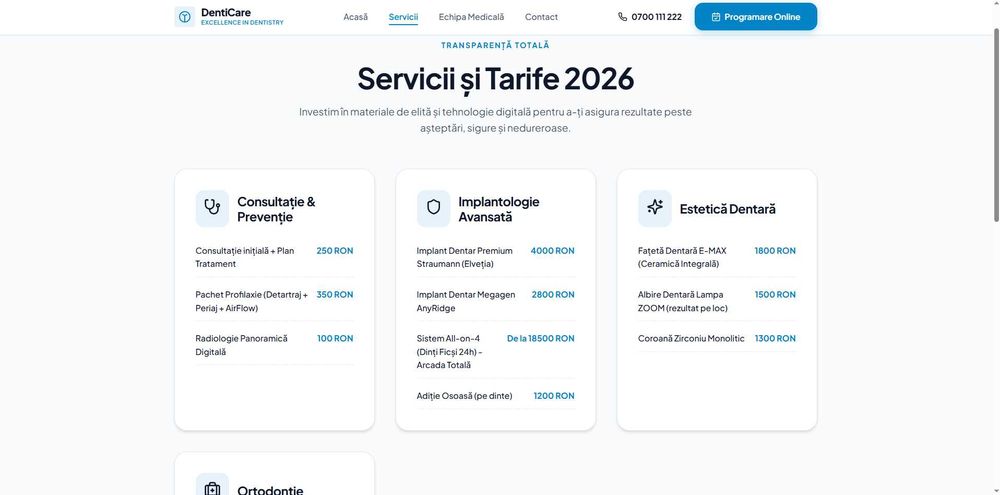 400 ron Fac Website / Landing Page + Logo + Postări