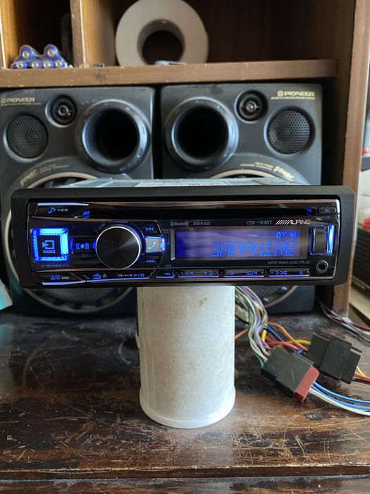 ALPINE CDE-193BT - ВИСОК КЛАС!- BLUETOOTH USB CD mp3 плеър за кола сд авто радио