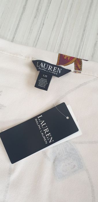 POLO Ralph Lauren Cotton Strech Stretch L НОВО ОРИГИНАЛ Дамска Тениска