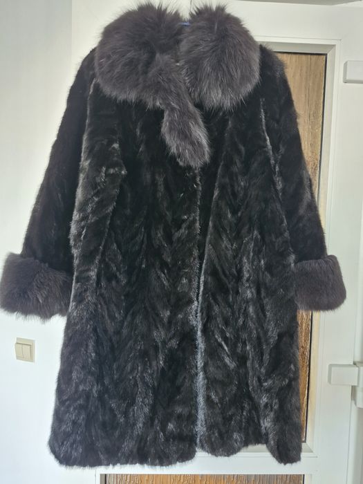 Palton din blana  naturala L-XL