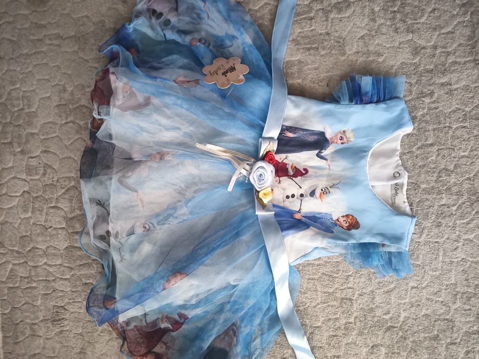 Детска рокля Елза и Анна от Замръзналото кралство  1,2г.