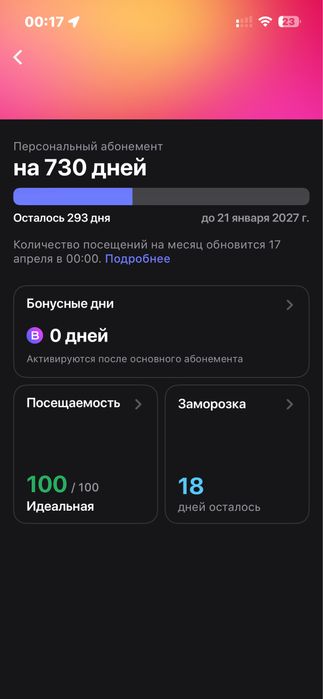 1 fit на 290 дней