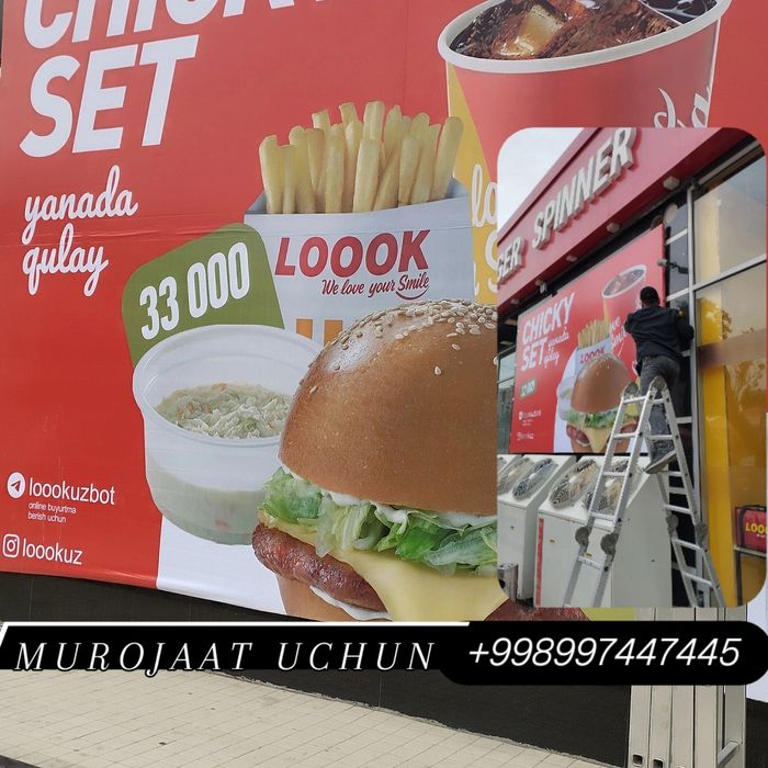 Ташк,и реклама Tashqi reklama биз билан осон ва тез ва кафолатли