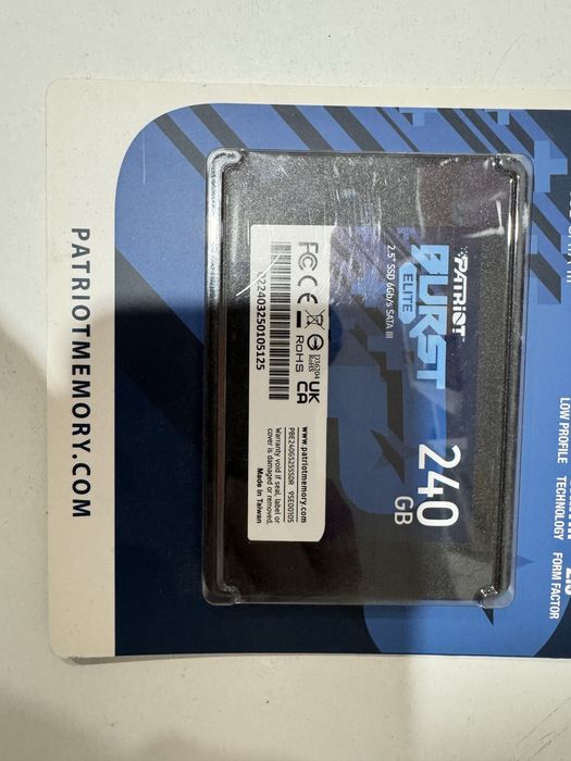 SSD 512 gb, 240 gb новые