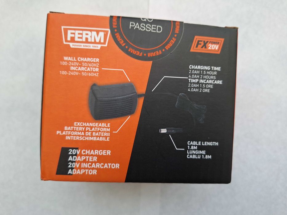 Incarcator rapid acumulatori 20V/ 2.4A sau 4 A,  FERM CDA1169