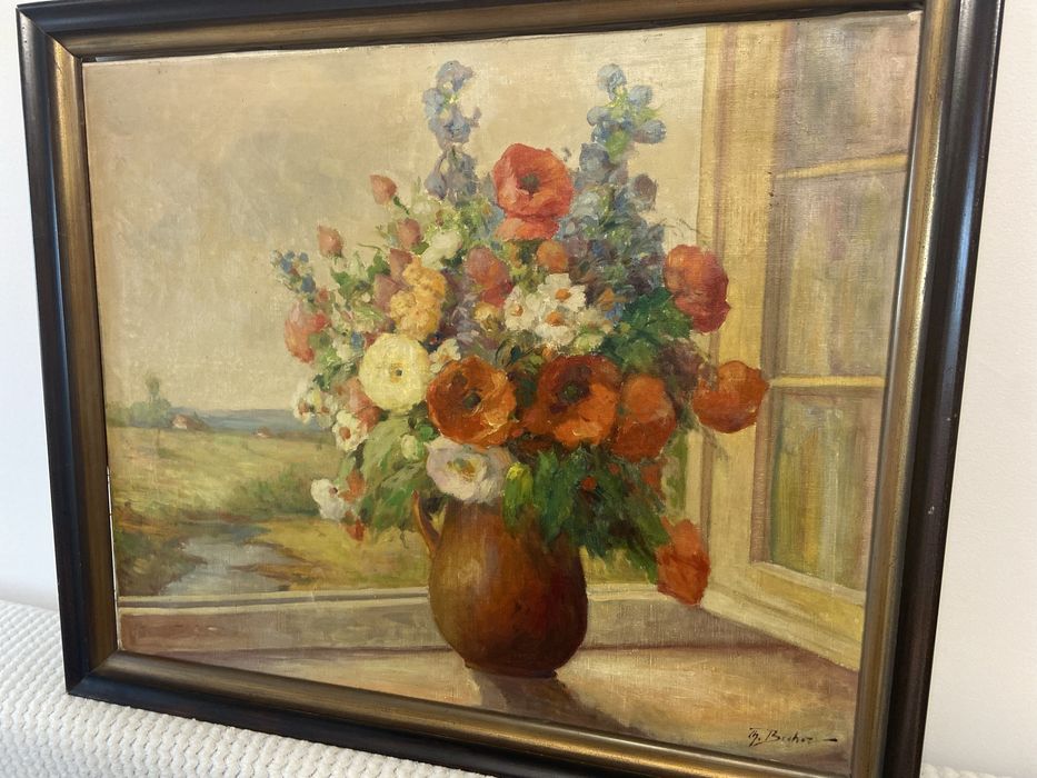 Tablou ,ulei pe panza -90/75 cm