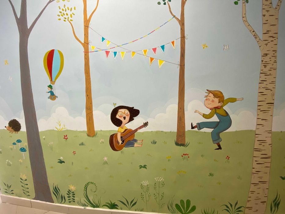 Pictura pe perete,  pentru copii